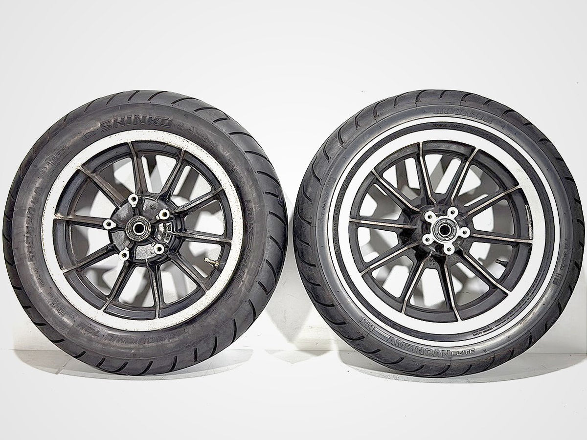 1995 Harley Road King Touring FLHR OEM Front & Rear Wheel Rim Tire MT90B16 16"