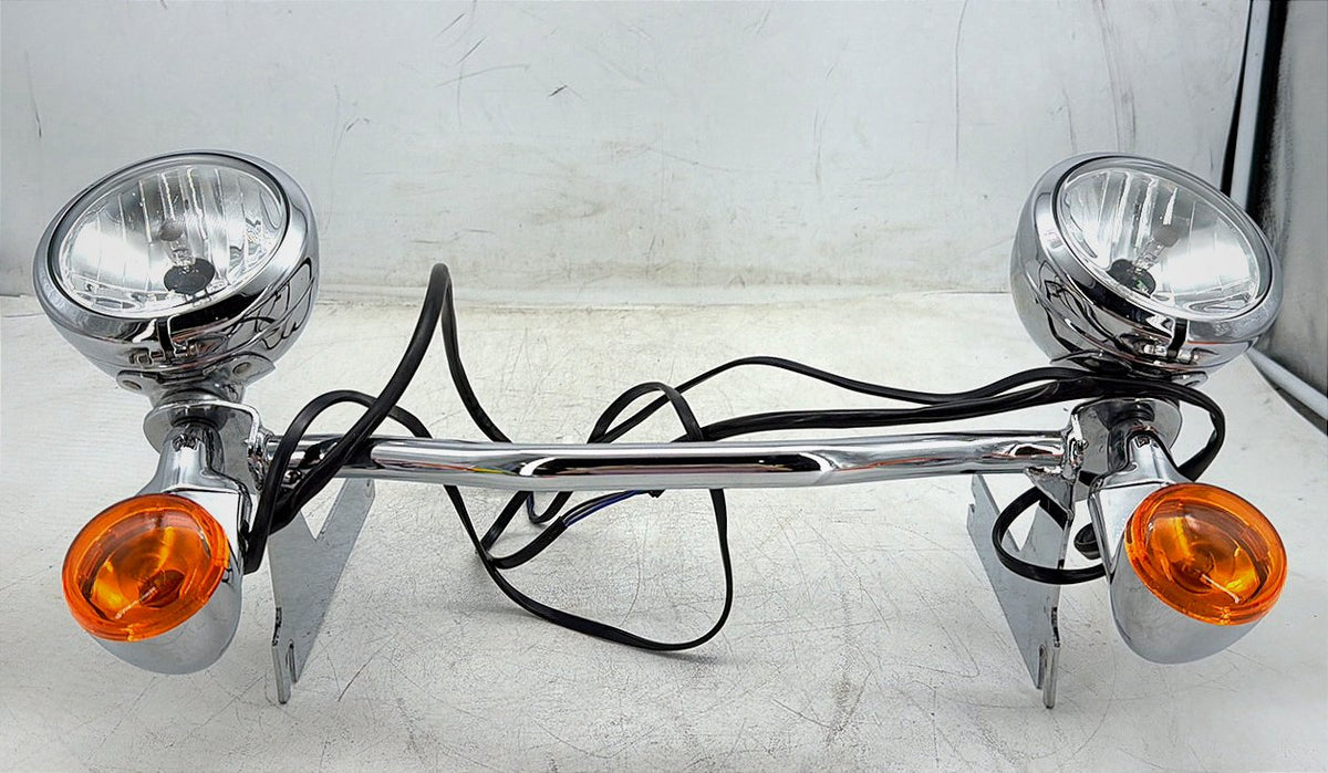 2007 Harley Electra Glide Touring OEM Front Turn Signal Indicators Aux Light Bar