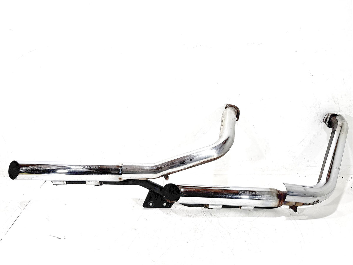 2002 Harley Heritage Softail Classic FLSTC Exhaust Header Pipes Muffler PYTHON