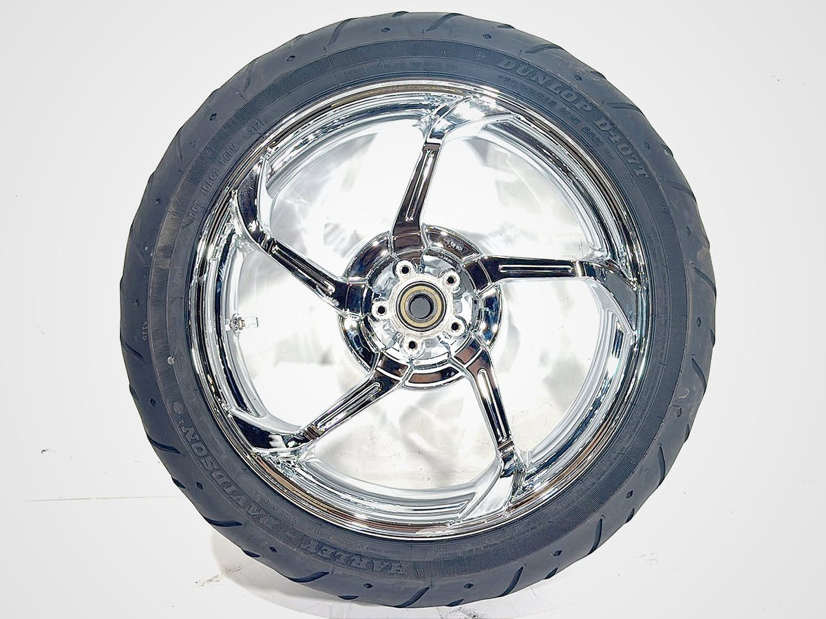 2014 Harley Street Glide Touring FLHXS Rear Wheel Rim Tire Agitator Chrome 18"