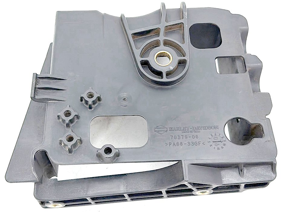 2007 Harley Dyna Street Bob FXDBI OEM Battery Tray Bracket Holder Carrier
