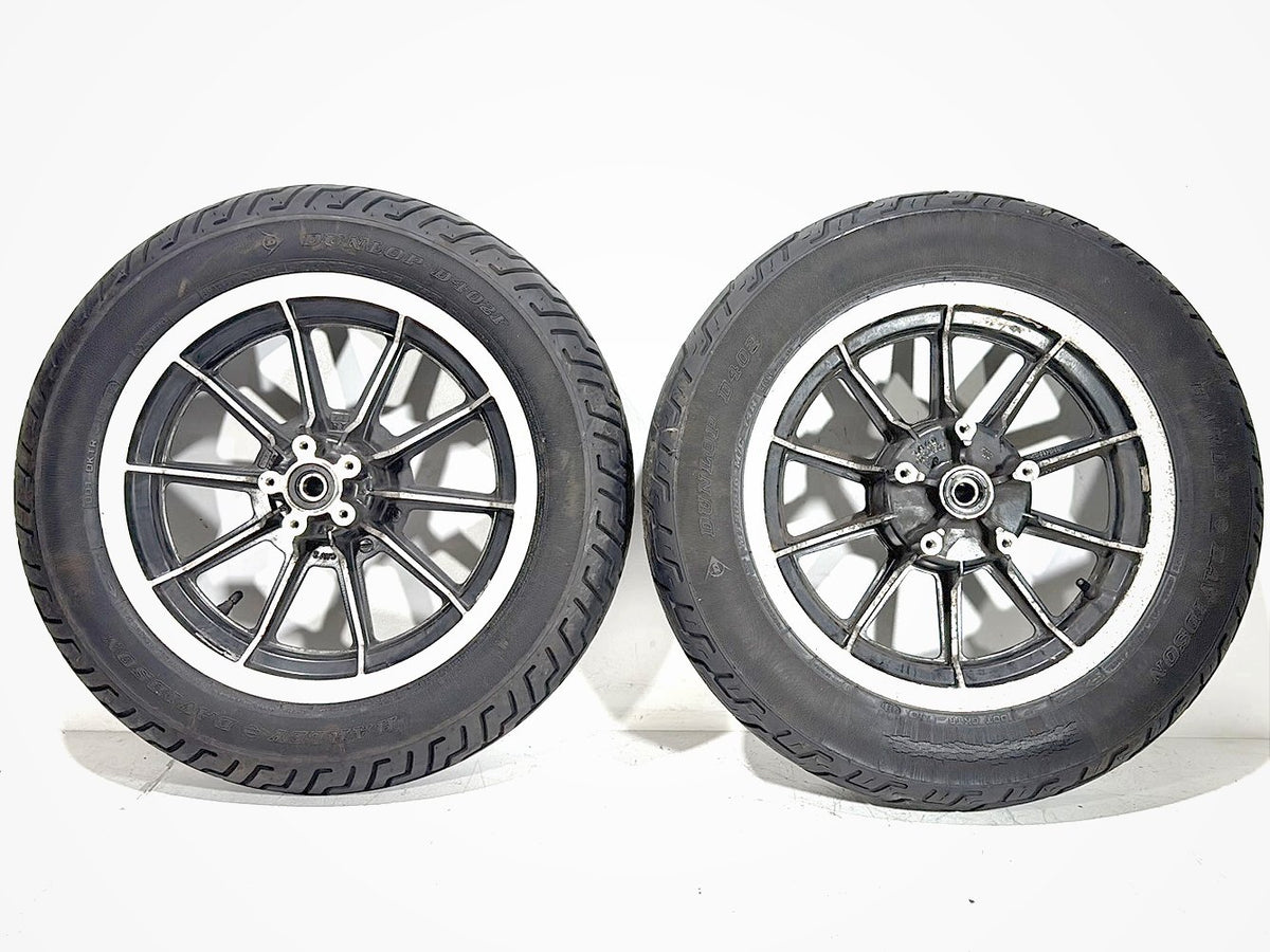 1997 Harley Road King Touring Police Front & Rear Wheel Rim Tire 43402-87A 16"