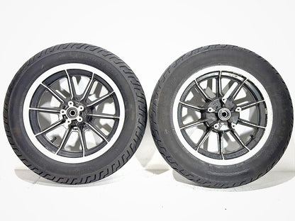 1997 Harley Road King Touring Police Front & Rear Wheel Rim Tire 43402-87A 16"