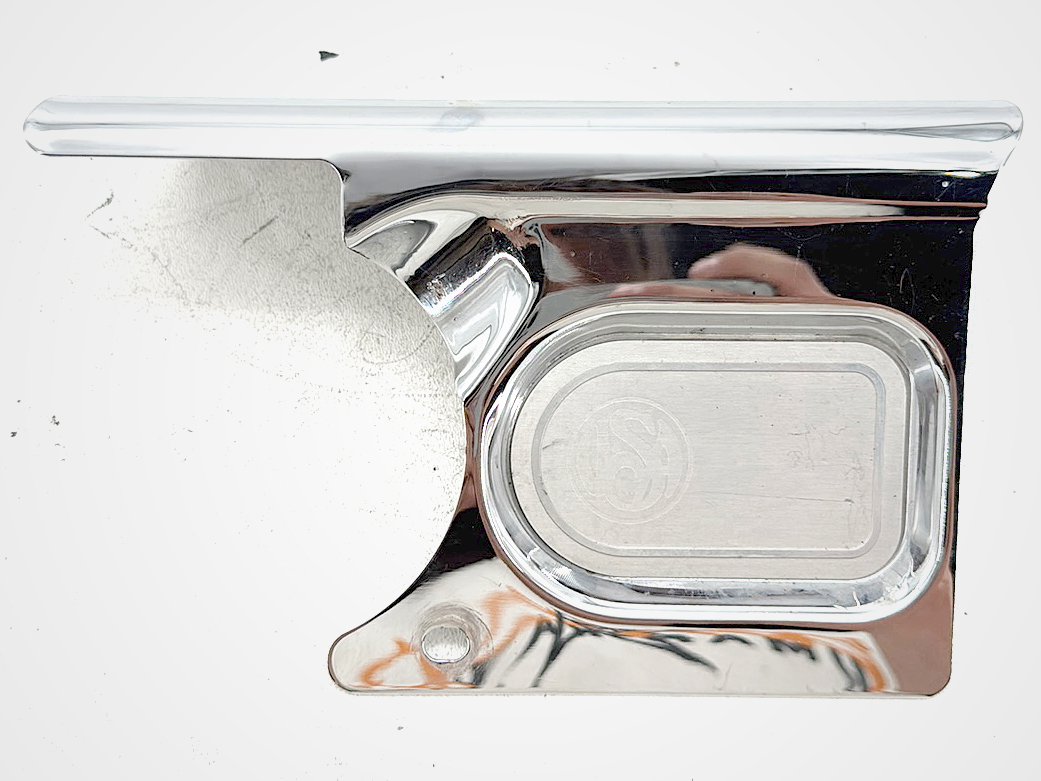1996 Harley Road King Touring Police FLHPI OEM Transmission Chrome Cover