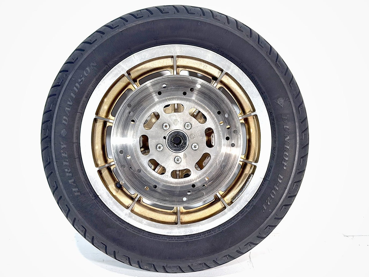 95 Harley Touring Electra Glide Classic OEM Front Wheel Rim Tire Anniversary 16"