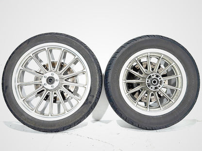 2004 Harley Dyna Super Glide FXDI OEM Front & Rear Wheel Rim Tire