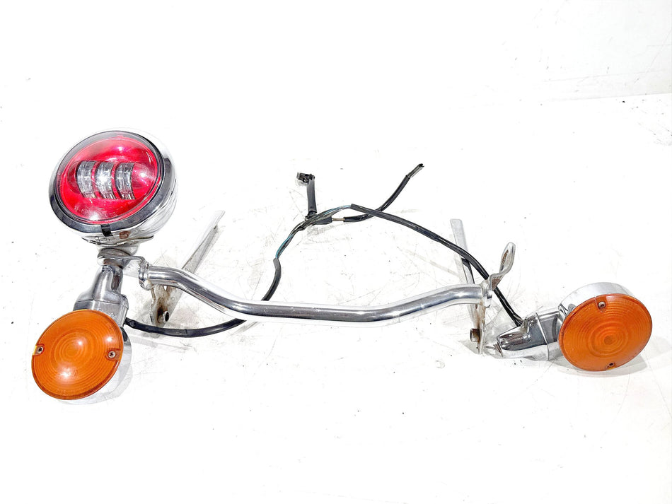 2002 Harley Heritage Softail Classic Front Turn Signal Indicators Aux Light Bar