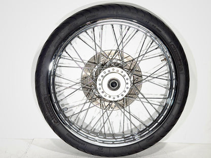 09 Harley Sportster XL1200 1200 Low OEM Front Wheel Rim Tire Spoked MH90-21 21"