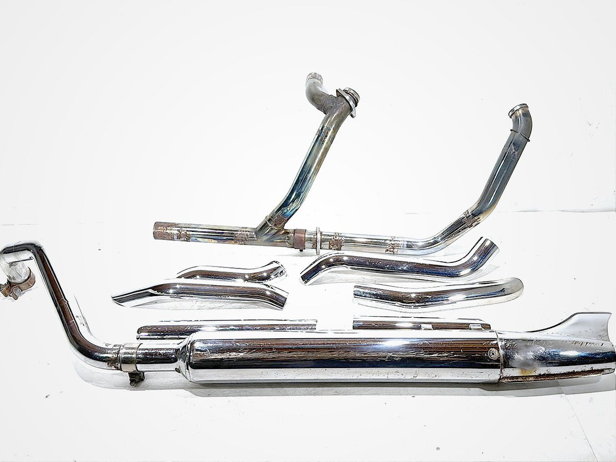 03 Harley Electra Glide Touring FLHTI OEM Exhaust Header Pipes Muffler SCRATCHED