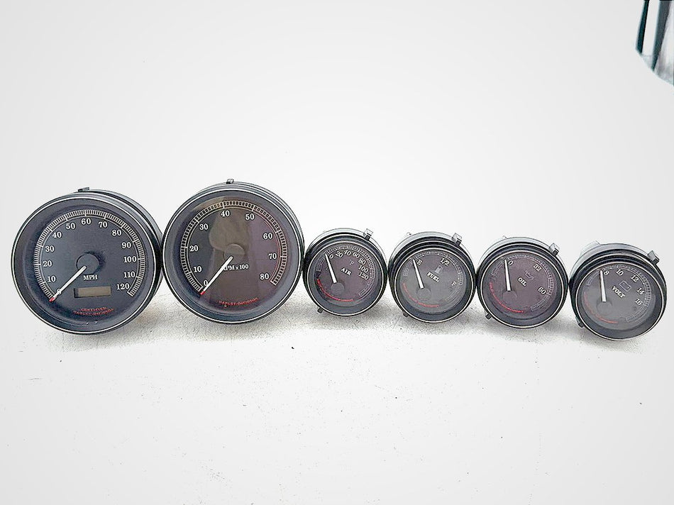2003 Harley Electra Glide Touring Air Oil Volt Fuel Tacho Speedo Gauges 10K