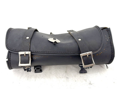 2012 Harley Dyna FXDF Fat Bob OEM Front Onboard Tool Bag Leather Storage