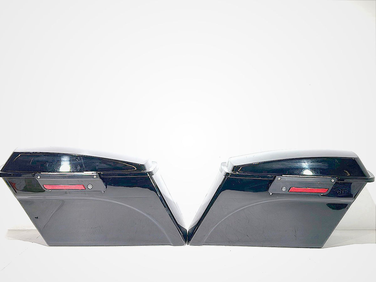 2007 Harley Touring FLHTP Electra Glide Police OEM Left Right Saddlebags Luggage NOKey