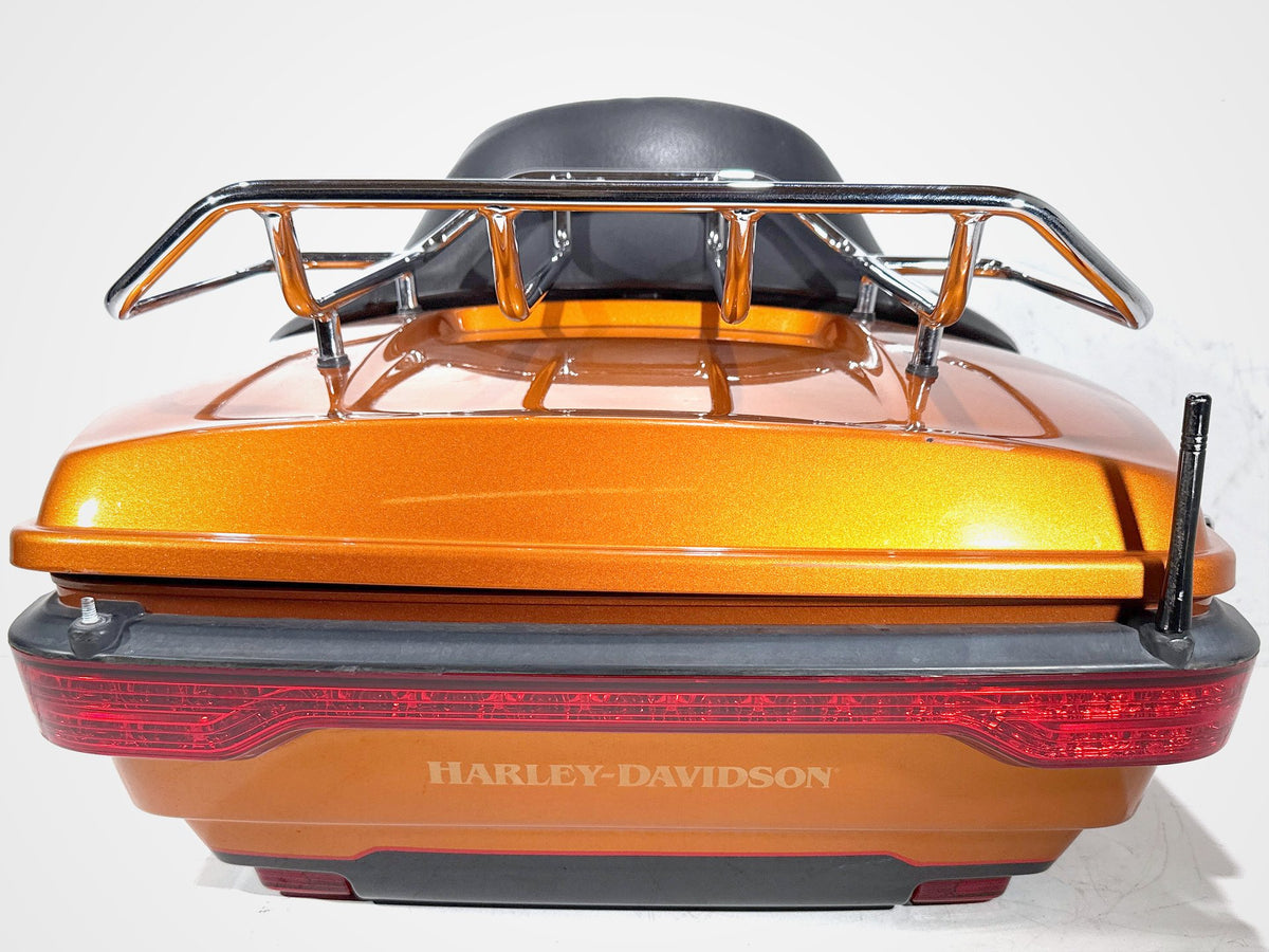 2014 Harley Electra Glide Touring Ultra OEM Pass Backrest Tour Pak Luggage NOKey