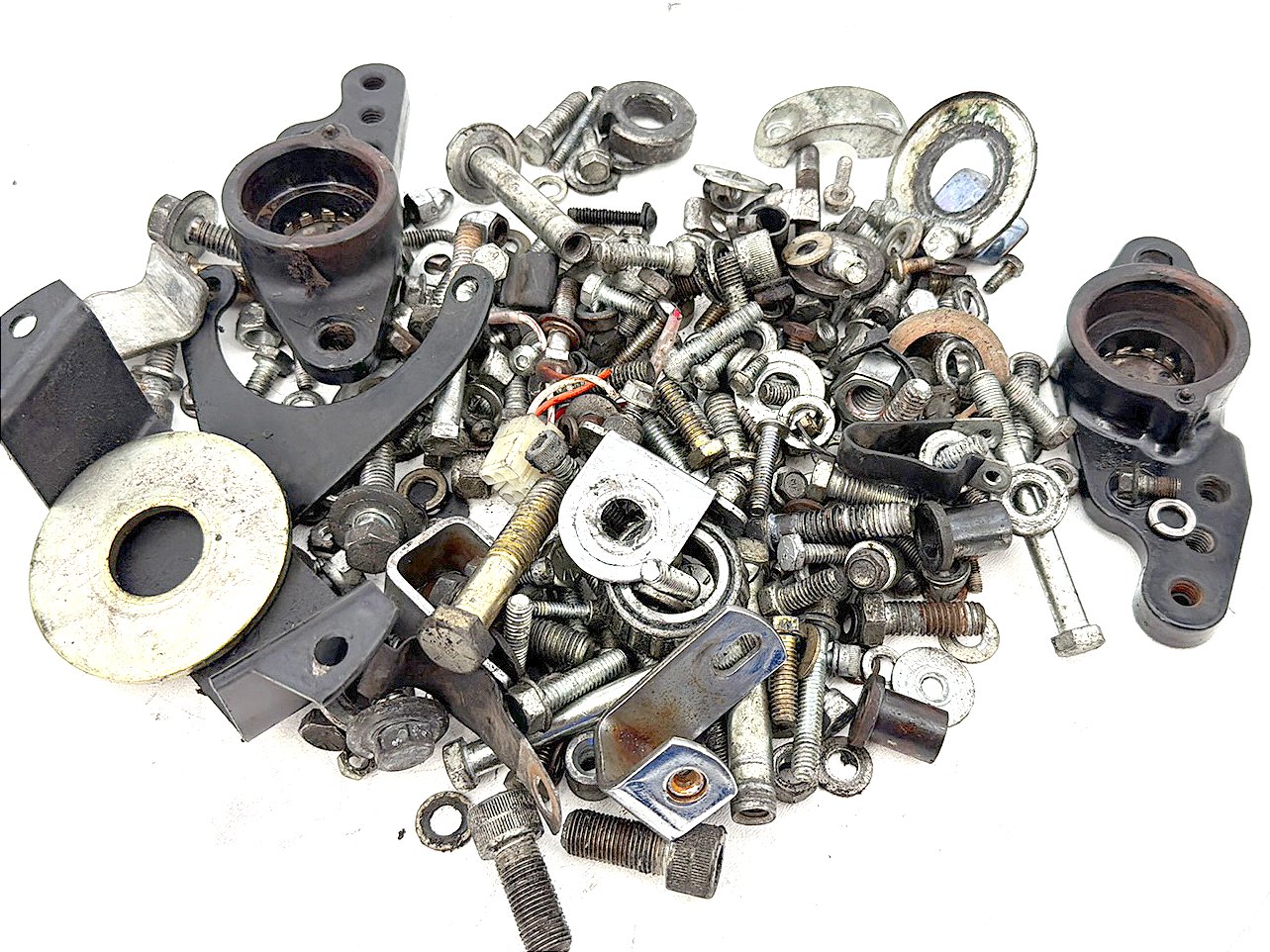 1984 - 1998 Harley-Davidson Touring Electra Glide Classic Hardware Bolts Nuts & Brackets w/ Left Right Fork Swingarm Brackets