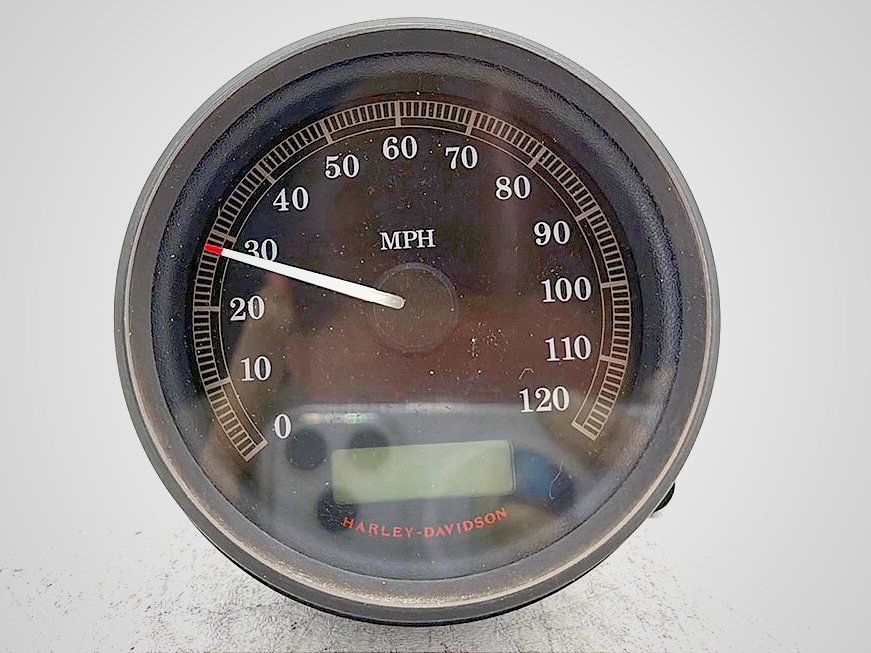09 Harley Electra Touring Ultra Speedo Speedometer Gauge Cluster 7 mi. *BROKEN*