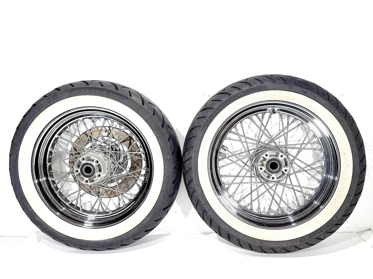 2004 Harley Road King Touring Classic OEM Front Rear Wheel Rim Tire Spoked 16"