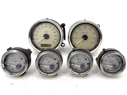 2007 - 2012 Harley-Davidson Touring Street Glide Air Oil Volt Fuel Tacho Speedo Gauges 43K