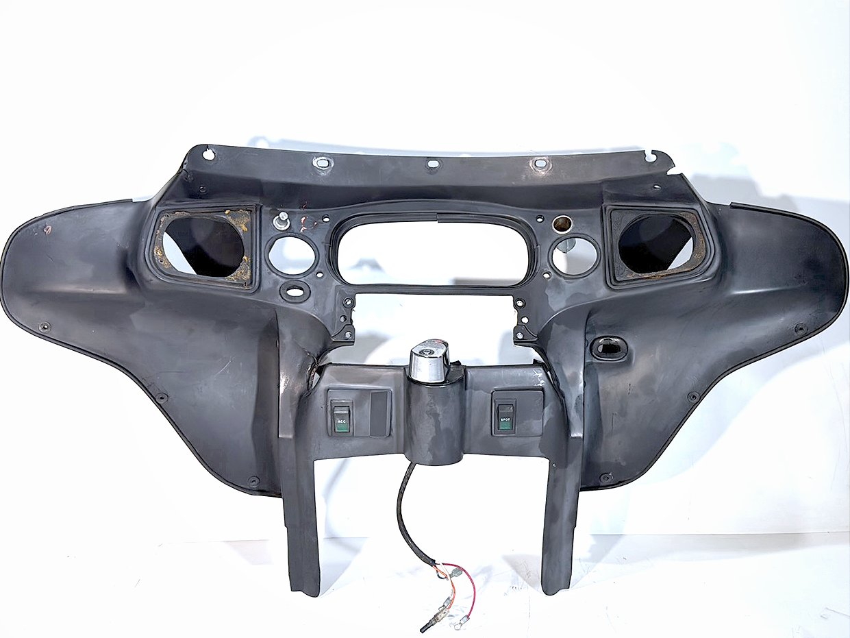 1984 - 1998 Harley-Davidson Touring Electra Glide Classic Front Inner Batwing Fairing Cover w/ Ignition Switch Lockset NOKey