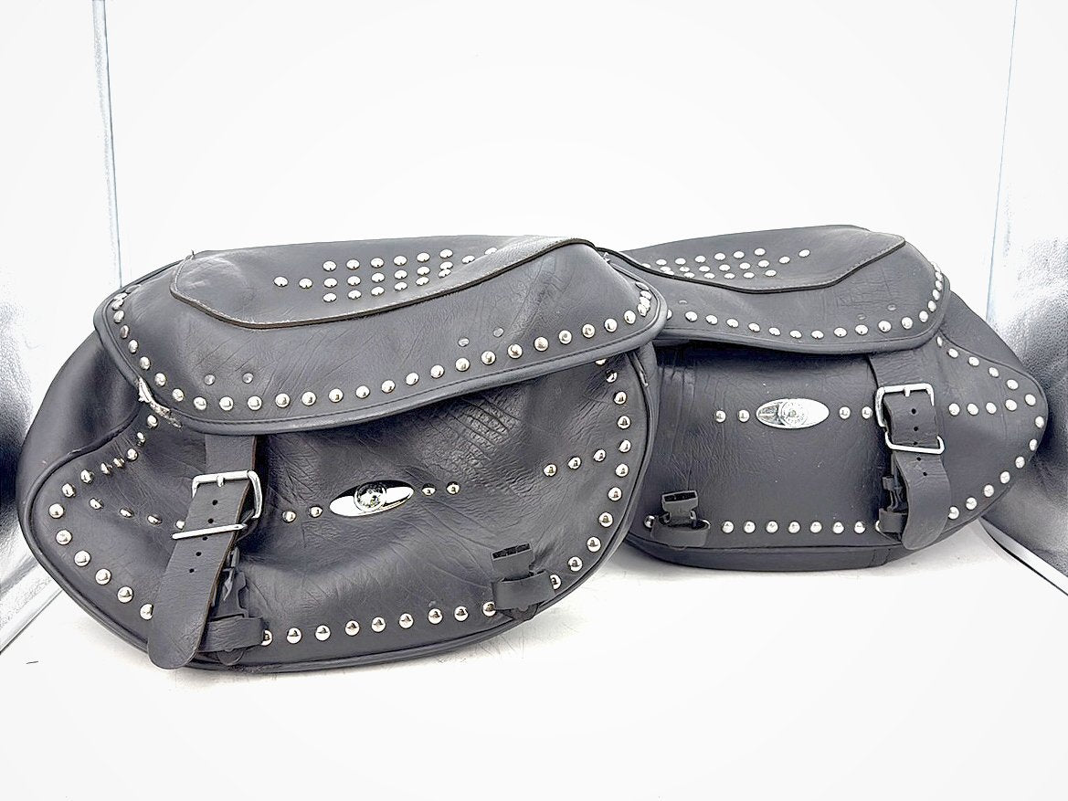 1997 Harley Softail Heritage Classic Rear Left Right Saddlebags Luggage Leather