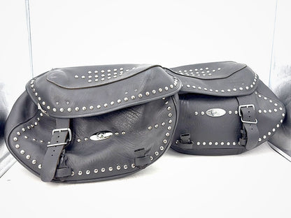 1997 Harley Softail Heritage Classic Rear Left Right Saddlebags Luggage Leather
