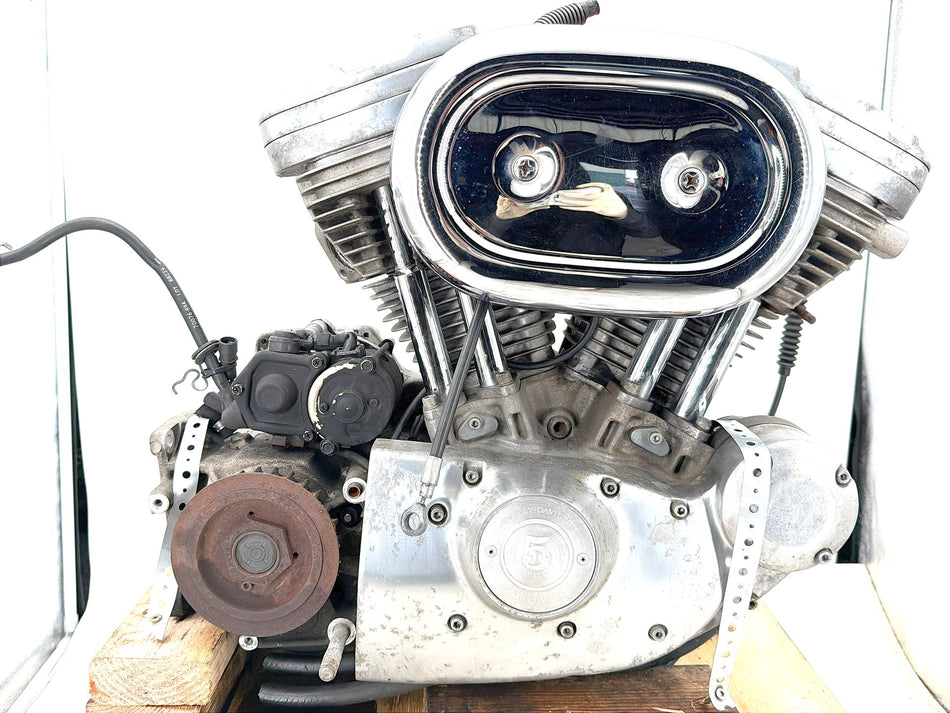 1991 Harley Sportster 883 Deluxe XLH883 CARB 883 Engine Motor Transmission 2K