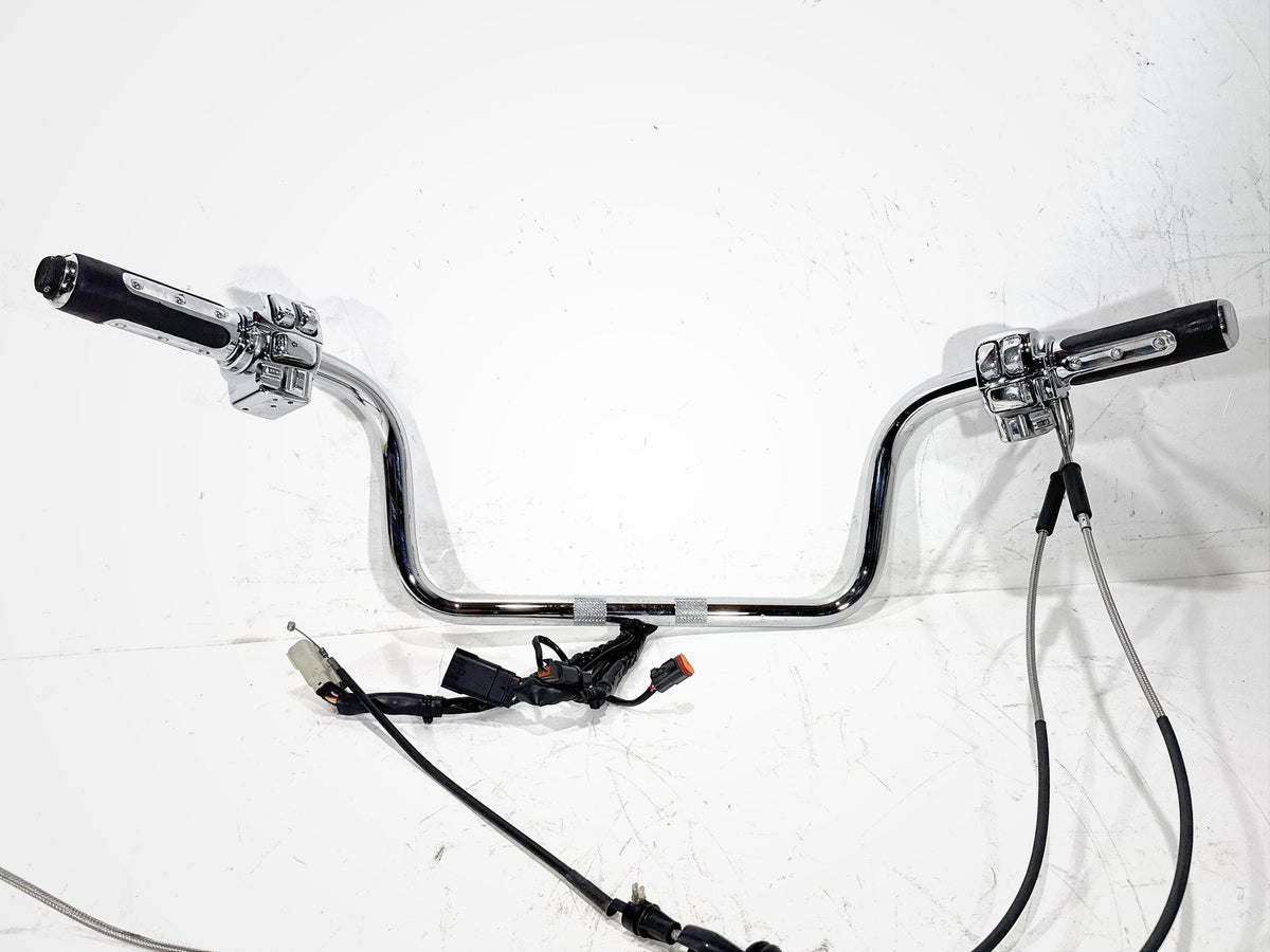 07 Harley Electra Touring CVO OEM Handlebars Left Right Switches Controls Chrome