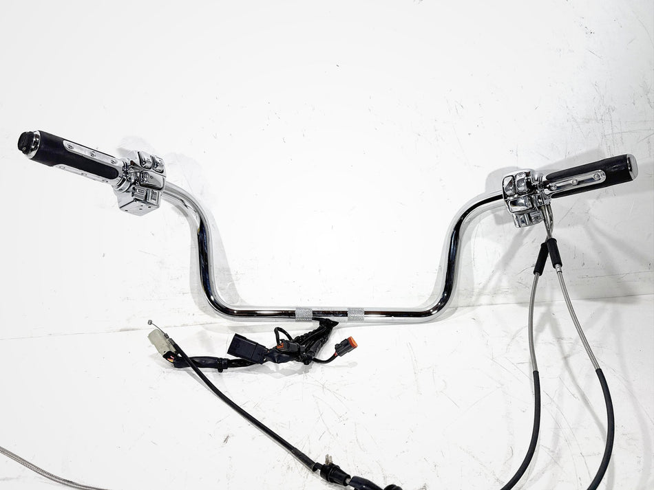 07 Harley Electra Touring CVO OEM Handlebars Left Right Switches Controls Chrome