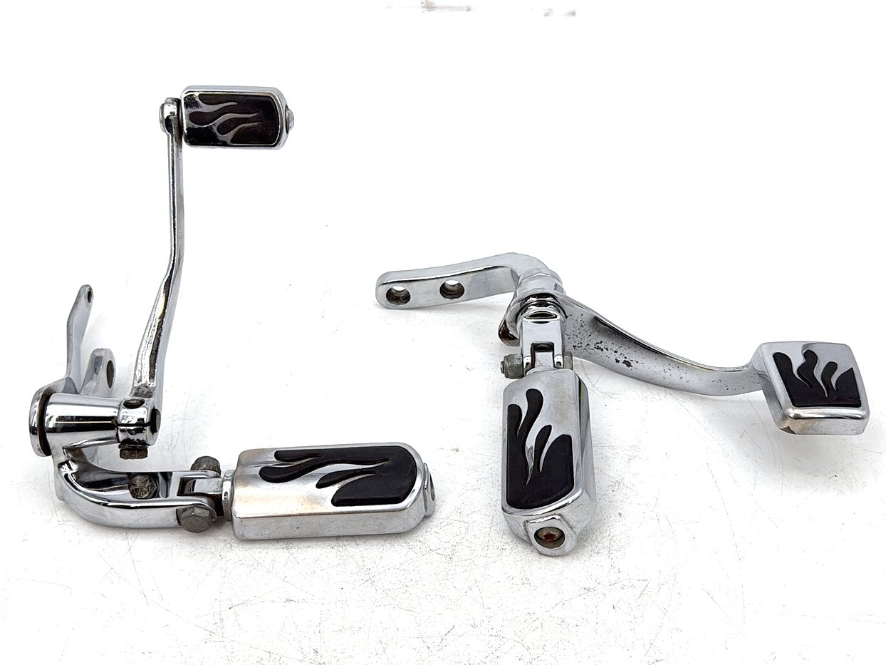 1999 - 2006 Harley-Davidson Dyna Super Glide Left Right Foot Brake Control Pegs 50649-90