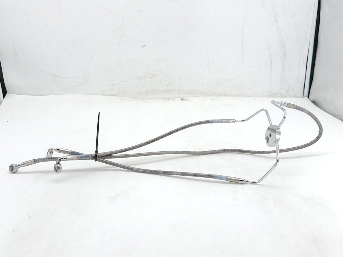 2007 Harley Street Glide Touring FLHX OEM Front Brake Hose Line Pipe
