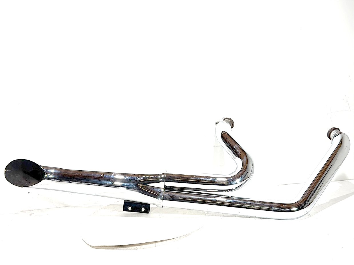 1991 Harley Heritage Softail Exhaust Header Pipe Muffler BENT 2-1