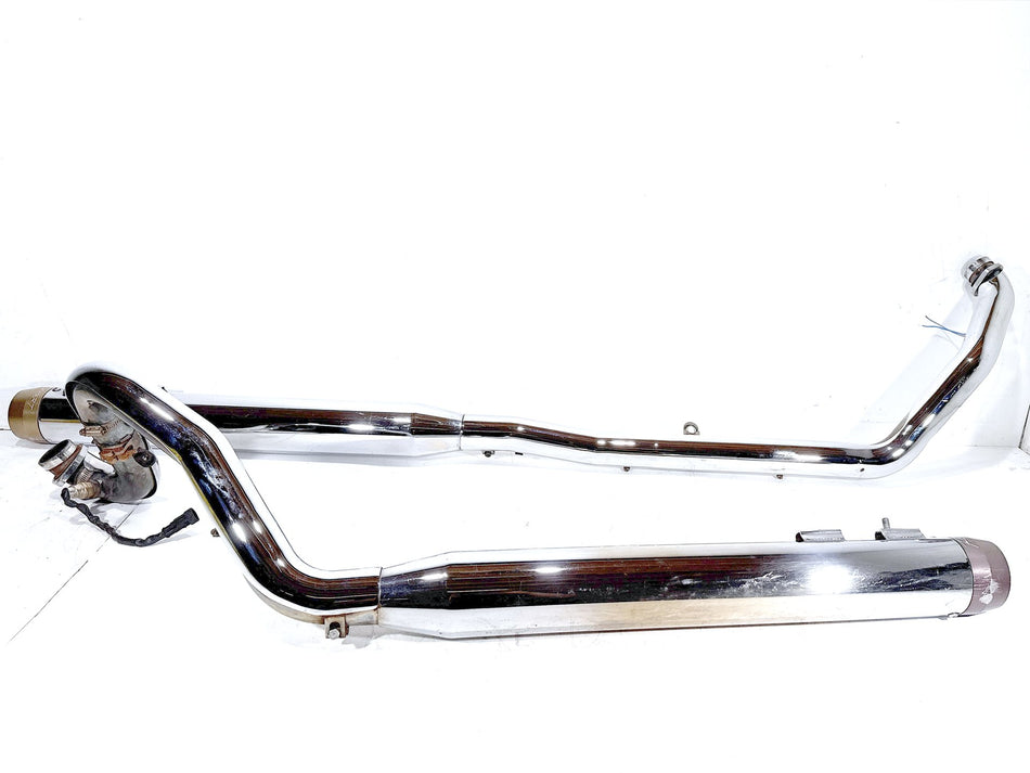 2007 Harley Electra Touring CVO Exhaust Header Pipes Muffler RINEHART True Duals