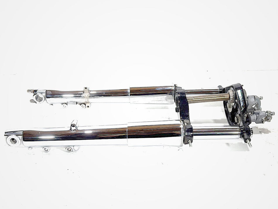 2004 Harley Road King Touring Classic OEM Front Triple Tree Set & LH RH Fork Legs Sliders