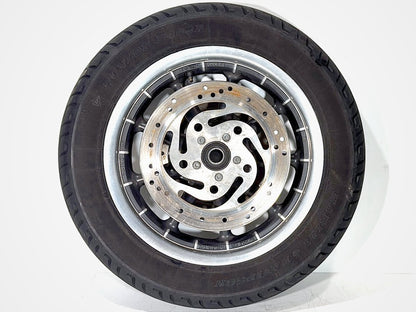1999 - 2006 Harley-Davidson Touring Road King Police Front Wheel Rim Tire MT90B16 72H, Dunlop, 16"