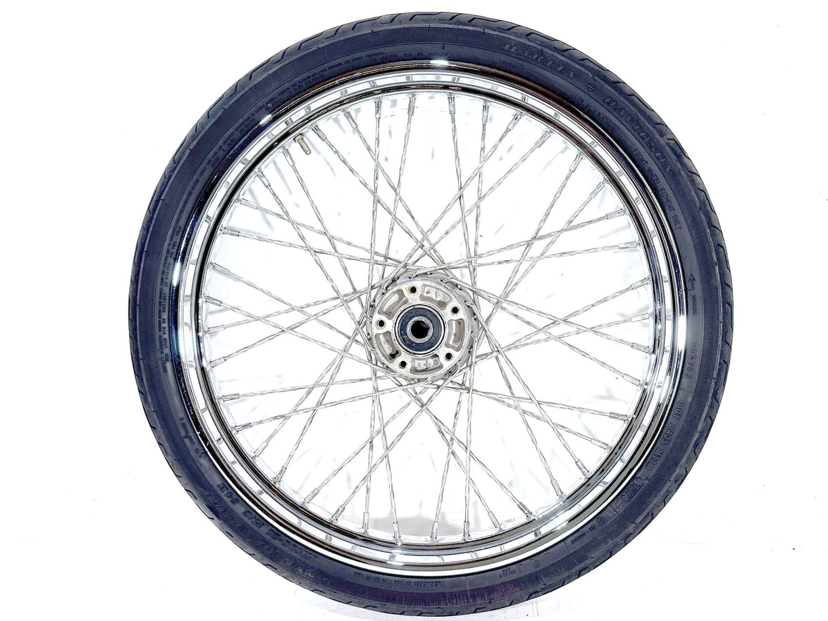 2003 Harley Softail Deuce FXSTDI OEM Front Wheel Rim Tire Spoked 90/80-21 21"