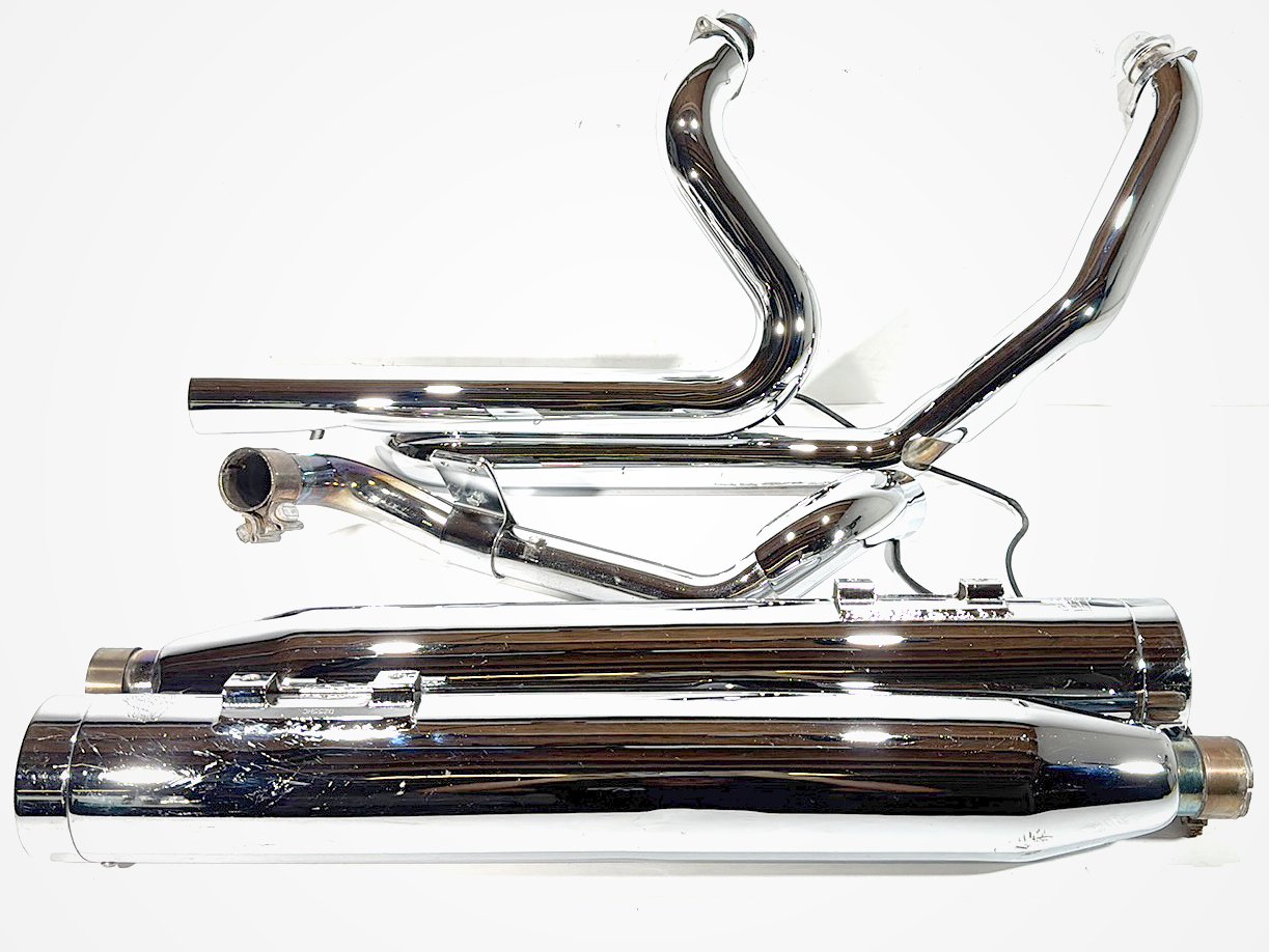 2014 Harley Electra Glide Touring CVO Screamin Eagle OEM Exhaust Header Pipes Muffler Vance & Hines