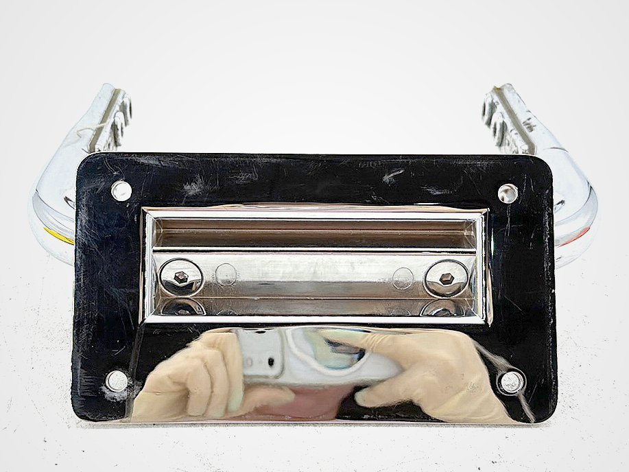 03 Harley Electra Glide Touring FLHTI OEM Rear License Plate Support Bar Holder