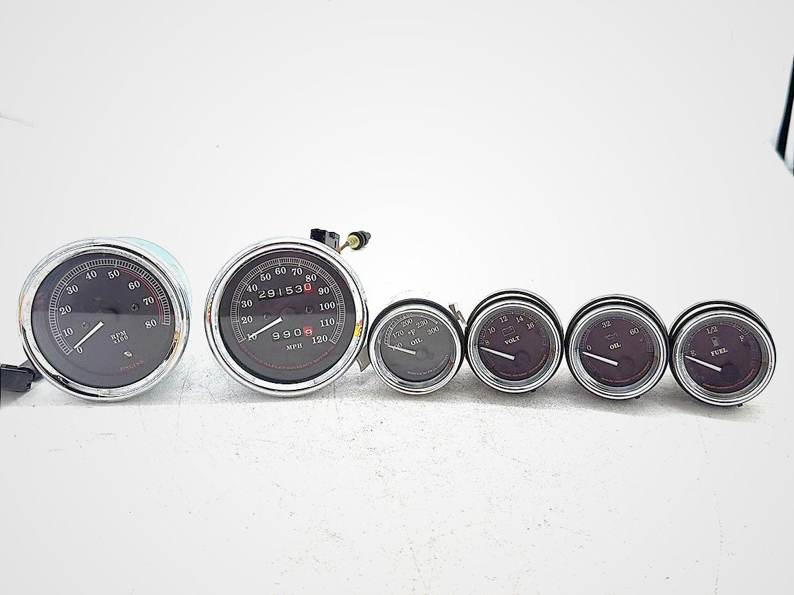 1999 Harley Electra Glide Touring OEM Air Oil Volt Fuel Tacho Speedo Gauges 29K