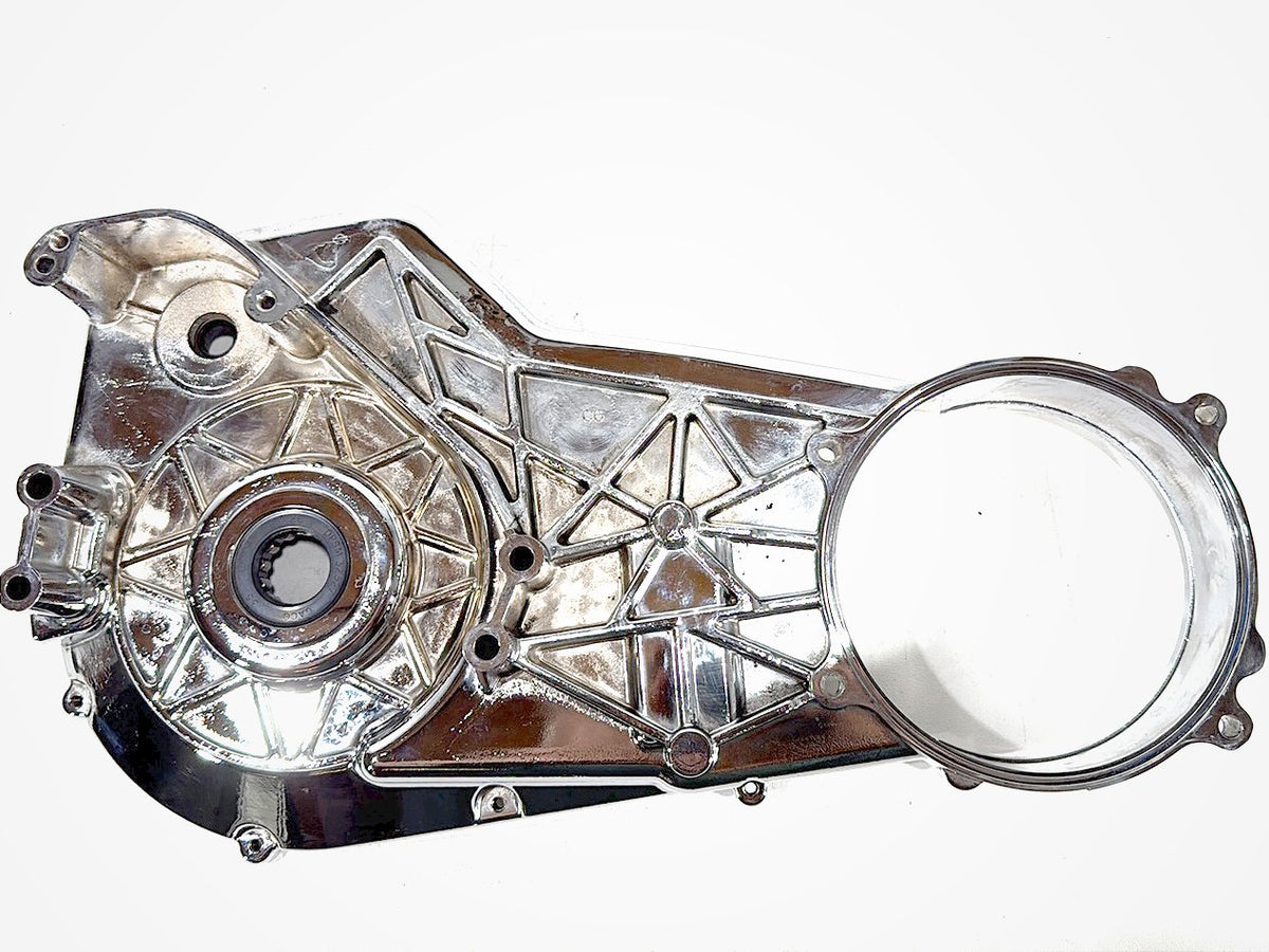 1998 Harley Softail Custom FXSTC OEM Inner Primary Clutch Cover CHROME Peeling