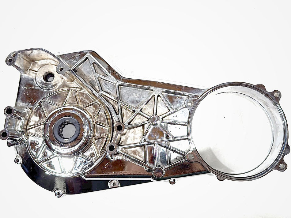 1998 Harley Softail Custom FXSTC OEM Inner Primary Clutch Cover CHROME Peeling