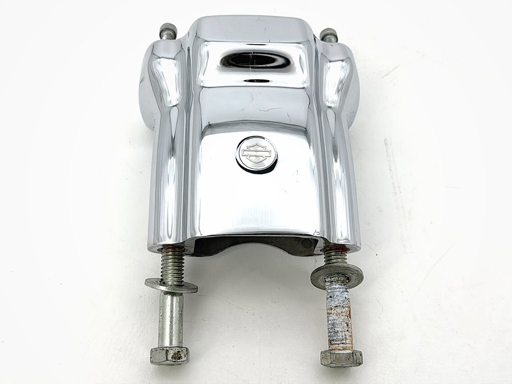 2009 Harley Sportster XL1200C 1200 Custom OEM Front Handlebar Riser Top Clamp Chrome