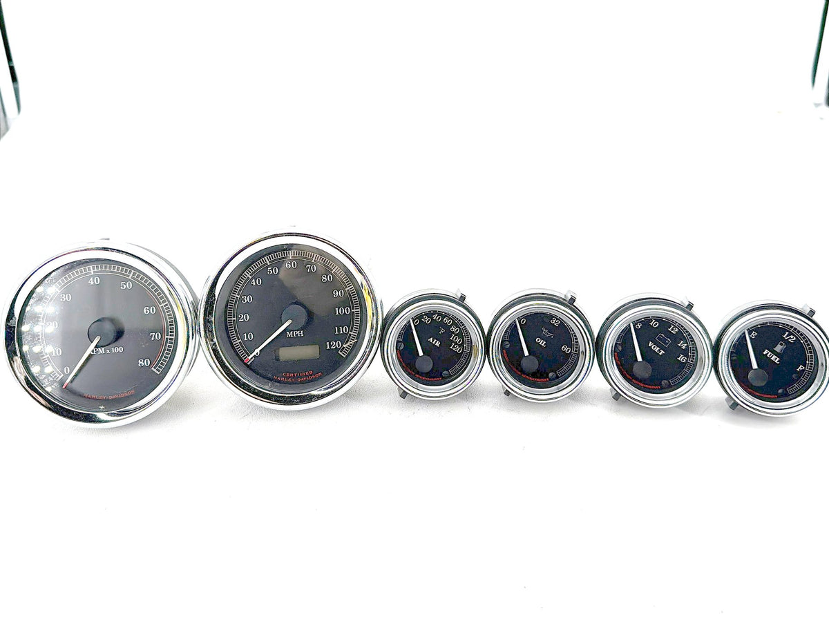 2002 Harley Electra Glide Touring OEM Air Oil Volt Fuel Tacho Speedo Gauges 96K