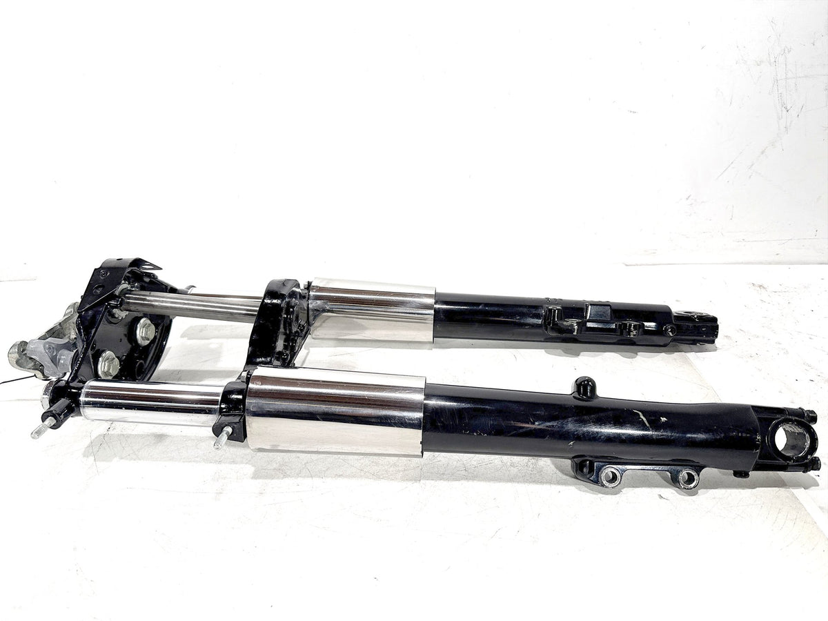 10 Harley Road King Touring OEM Front Triple Tree Set & LH RH Fork Legs Sliders