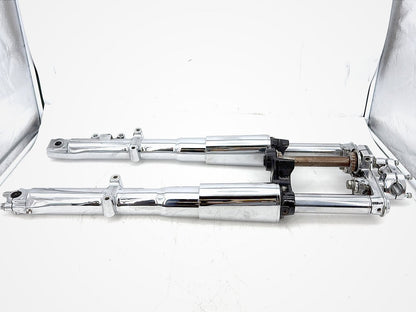 2006 Harley Softail FLSTCI Heritage Classic OEM Front Triple Tree Set & LH RH Fork Legs Sliders