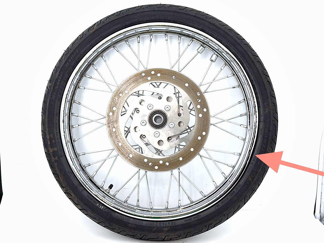2006 Harley Sportster XL883C 883 Custom OEM Front Wheel Rim Tire Spoked