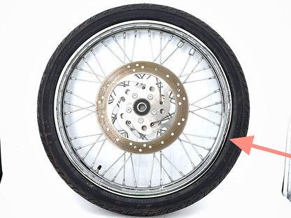 2006 Harley Sportster XL883C 883 Custom OEM Front Wheel Rim Tire Spoked