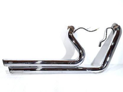 2007 - 2017 Harley-Davidson Dyna Super Glide Custom Exhaust Header Pipes Vance & Hines 65631-06