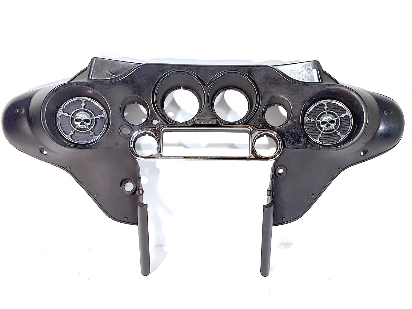 2007 - 2012 Harley-Davidson Touring Street Glide Front Inner Batwing Fairing Cover w/ Speaker SKULL covers Trim