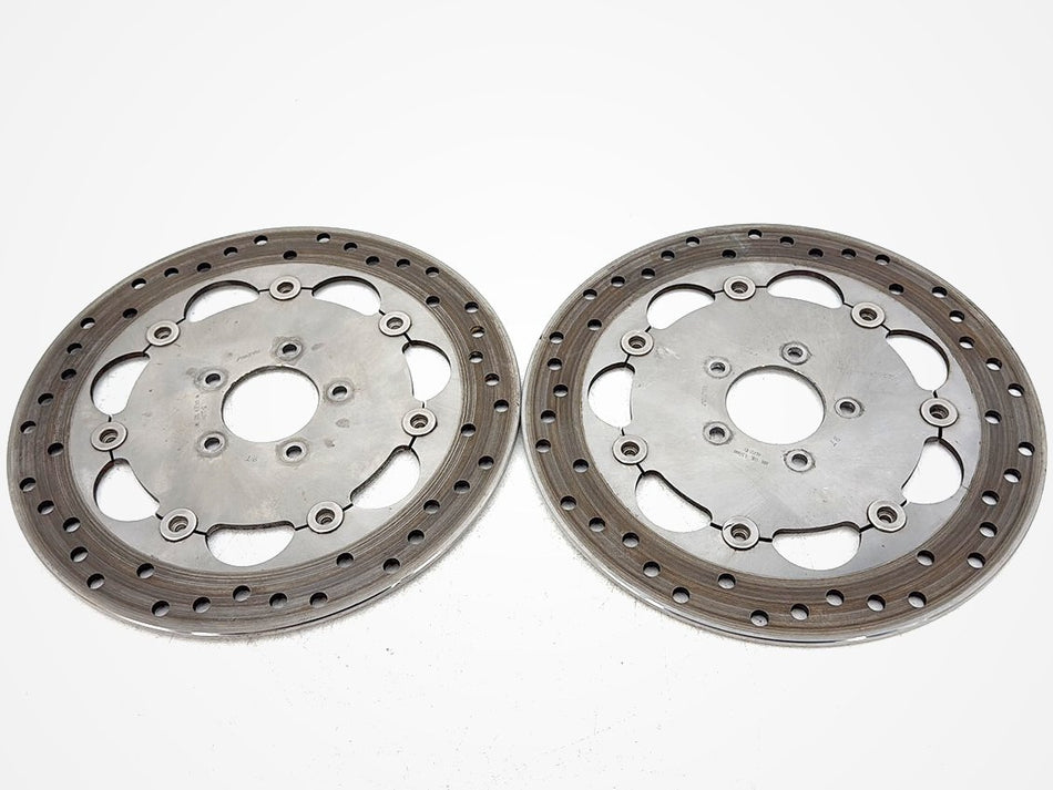 2010 Harley Dyna Fat Bob FXDF OEM Front Brake Rotors Disc Pair