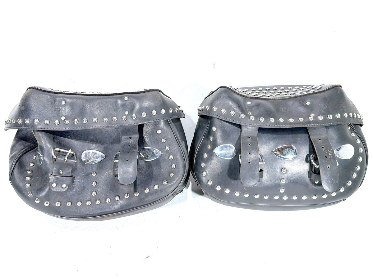 1997 Harley Heritage Softail Classic Rear Left Right Saddlebags Luggage Leather