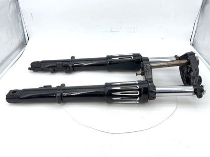 1999 - 2006 Harley-Davidson Touring Electra Glide Front Triple Tree Set & LH RH Fork Legs Sliders 	45446-87A